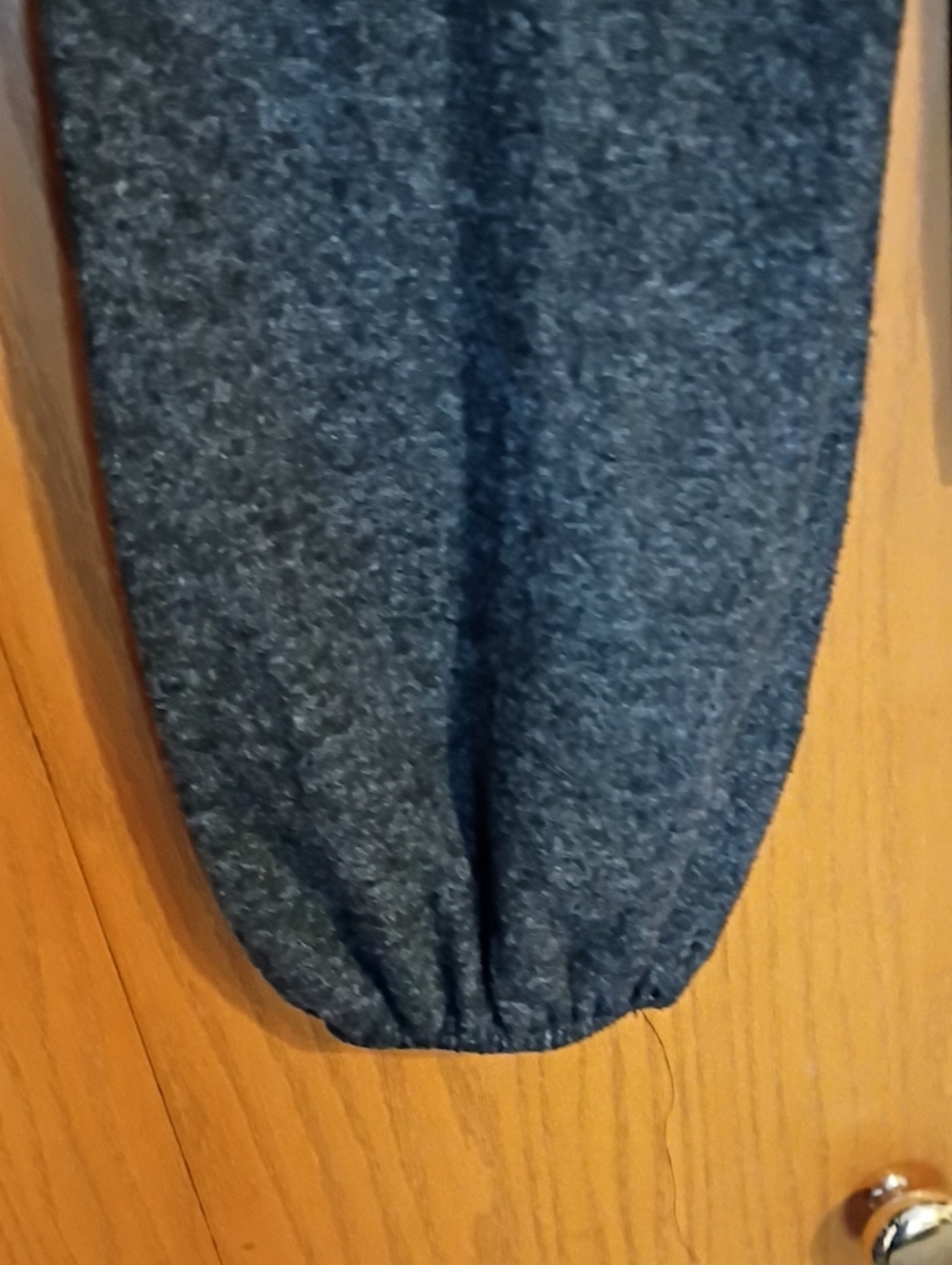 ZARA Soft Dark Gray Pearl-Trimmed Long Sleeve Top Size Small - Picture 4 of 6